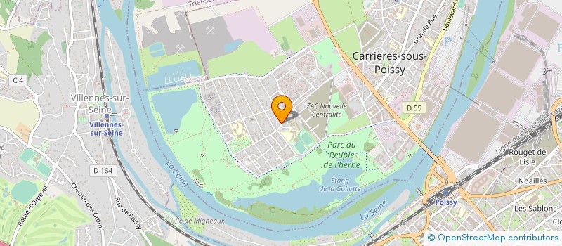 localisation de l'entreprise SCI DE ABREU  CARRIERES-SOUS-POISSY