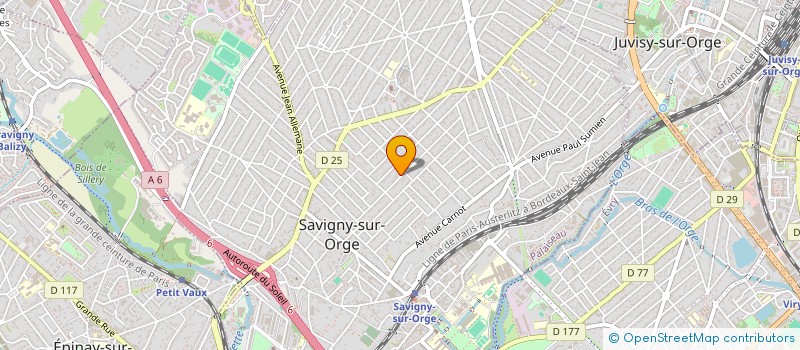 localisation de l'entreprise SCI DE ABREU à SAVIGNY-SUR-ORGE