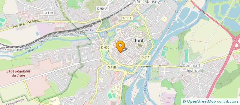 localisation de l'entreprise SCI DE AL  TOUL