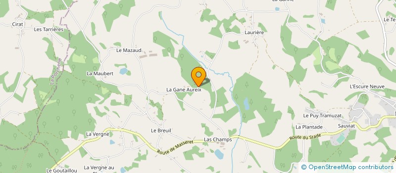 localisation de l'entreprise SCI DE AUREIX  MEILHARDS