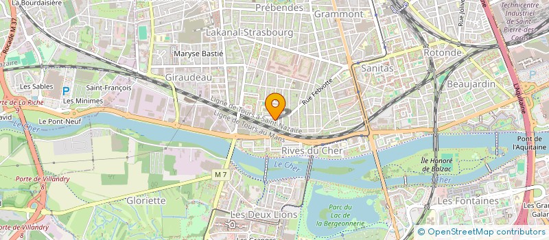localisation de l'entreprise SCI DE BACQUE  TOURS