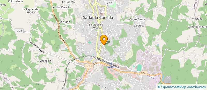 localisation de l'entreprise SCI DE BADAILLAC à SARLAT-LA-CANEDA