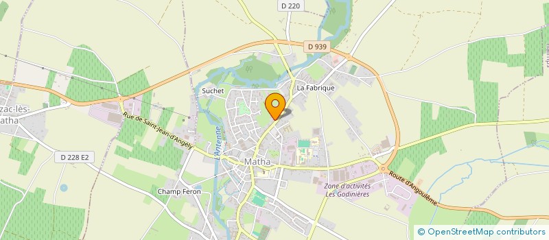 localisation de l'entreprise SCI DE BADON  MATHA