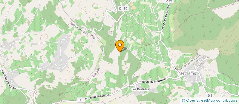 localisation de l'entreprise SCI DE BAGNOL  BLAUVAC