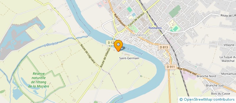 localisation de l'entreprise SCI DE BAIGORRY  TONNEINS