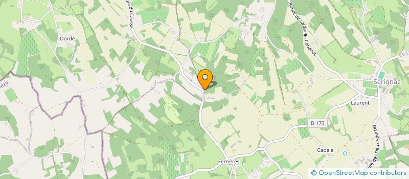 localisation de l'entreprise SCI DE BAISSADE  SERIGNAC