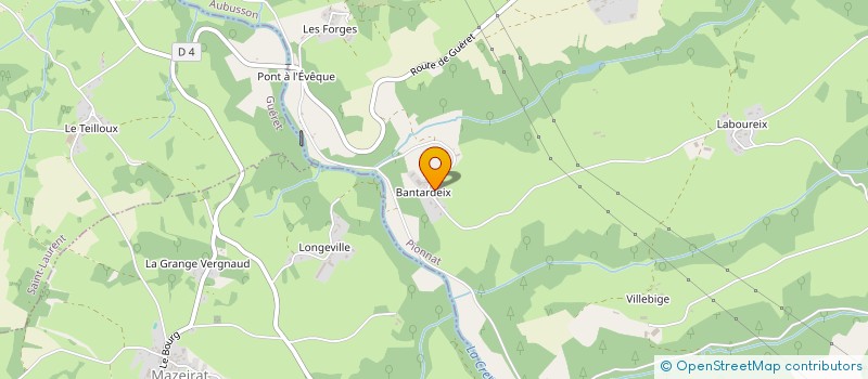 localisation de l'entreprise SCI DE BANTARDEIX  PIONNAT