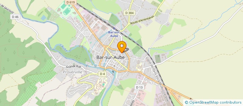 localisation de l'entreprise SCI DE BAR SUR AUBE  BAR-SUR-AUBE