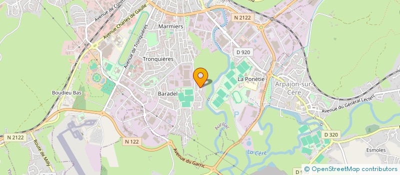 localisation de l'entreprise SCI DE BARADEL à AURILLAC