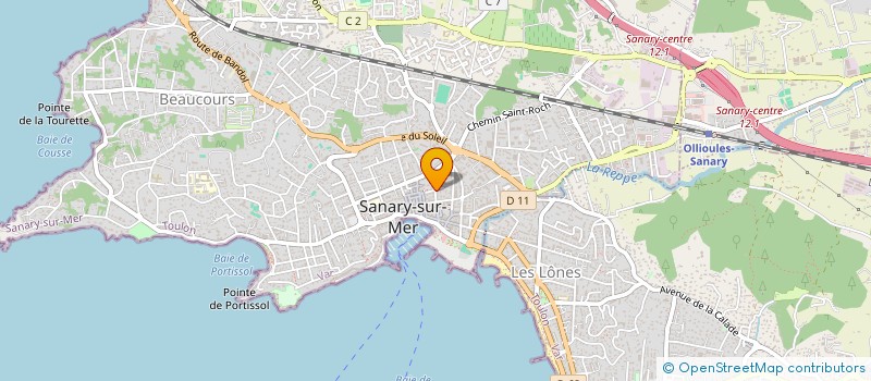 localisation de l'entreprise SCI DE BARBERIIS à SANARY-SUR-MER