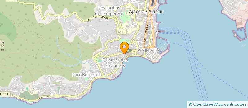 localisation de l'entreprise SCI DE BARBICAJA à AJACCIO