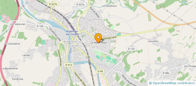 localisation de l'entreprise SCI DE BARBIERE à ARGENTON-SUR-CREUSE