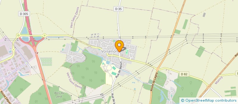 localisation de l'entreprise SCI DE BARCY  VOISENON