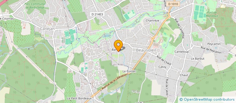 localisation de l'entreprise SCI DE BARICOT  GRADIGNAN