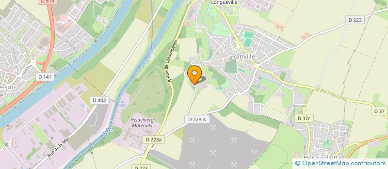 localisation de l'entreprise SCI DE BARON  RANVILLE