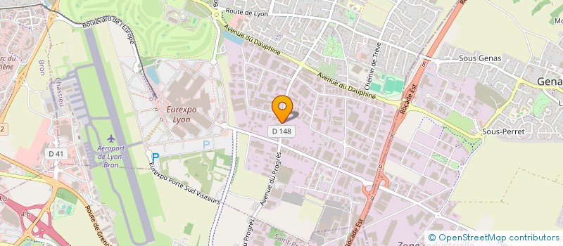 localisation de l'entreprise SCI DE BARONNIERE  CHASSIEU