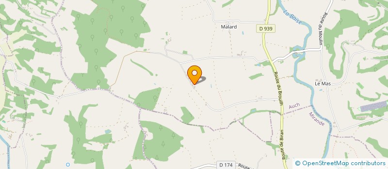 localisation de l'entreprise SCI DE BARTERE  ORDAN-LARROQUE