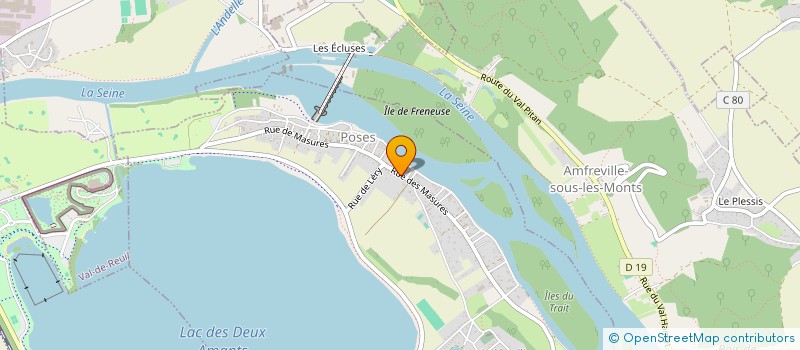 localisation de l'entreprise SCI DE BAS  POSES