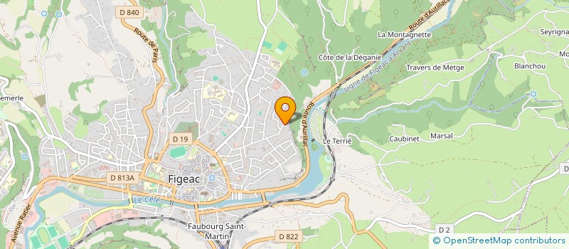 localisation de l'entreprise SCI DE BATAILLE  FIGEAC