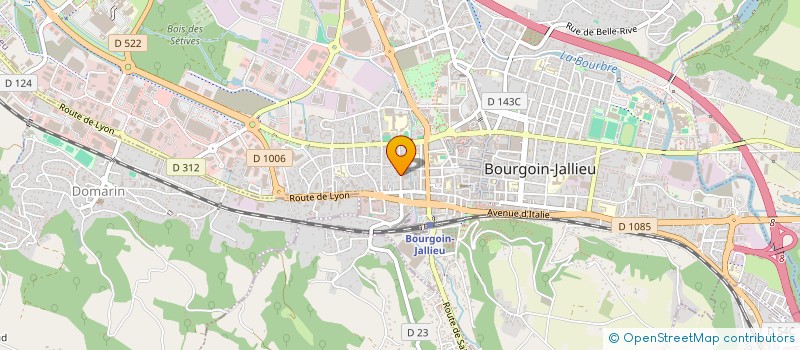 localisation de l'entreprise SCI DE BATTISTI  BOURGOIN-JALLIEU