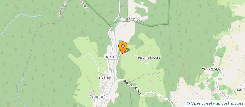 localisation de l'entreprise SCI DE BAUME ROUSSE  COBONNE