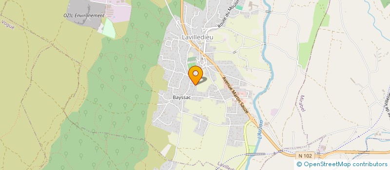 localisation de l'entreprise SCI DE BAYSSAC  LAVILLEDIEU