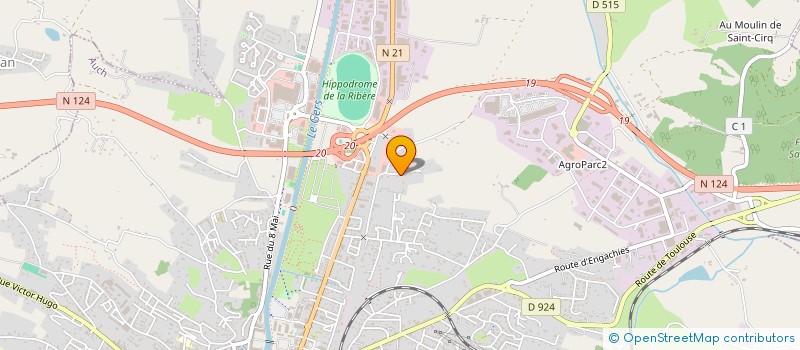 localisation de l'entreprise SCI DE BAZEILLE  AUCH