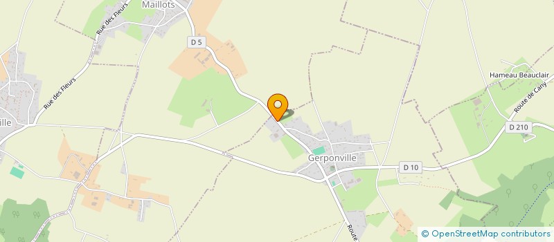 localisation de l'entreprise SCI DE BEAU CLAIR  GERPONVILLE