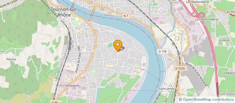 localisation de l'entreprise SCI DE BEAU LIEU à TOURNON-SUR-RHONE