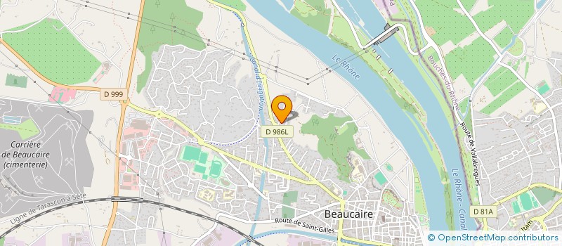 localisation de l'entreprise SCI DE BEAUCAIRE  BEAUCAIRE