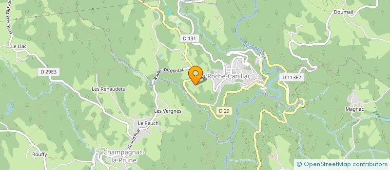 localisation de l'entreprise SCI DE BEAUFORT  LA ROCHE CANILLAC