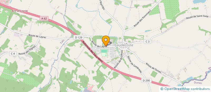 localisation de l'entreprise SCI DE BEAUJARDIN  CAUDECOSTE