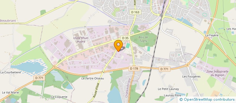 localisation de l'entreprise SCI DE BEAUJOUR  CHATEAUBRIANT