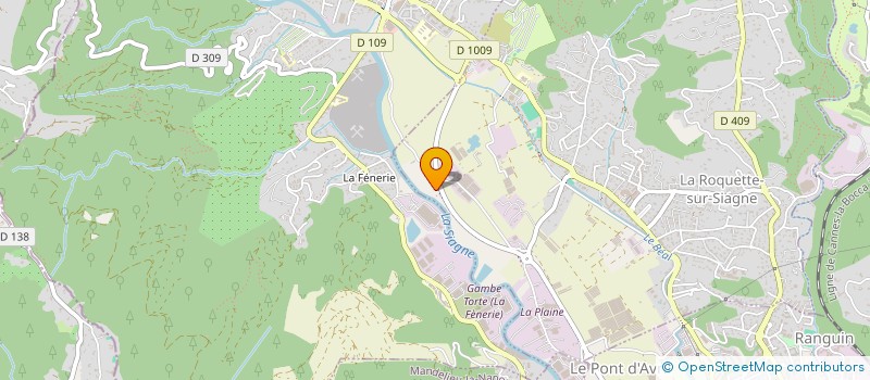 localisation de l'entreprise SCI DE BEAULIEU à LA ROQUETTE-SUR-SIAGNE