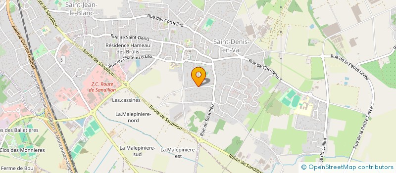 localisation de l'entreprise SCI DE BEAULIEU à SAINT-DENIS-EN-VAL
