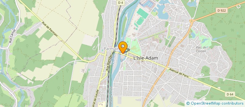 localisation de l'entreprise SCI DE BEAUMONT  L'ISLE-ADAM