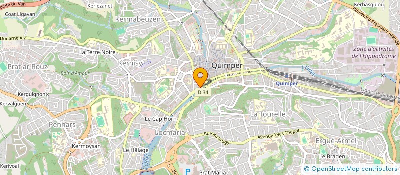localisation de l'entreprise SCI DE BEAUREGARD à QUIMPER