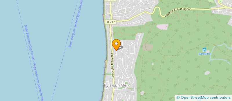 localisation de l'entreprise SCI DE BEAUREGARD à LA TESTE DE BUCH