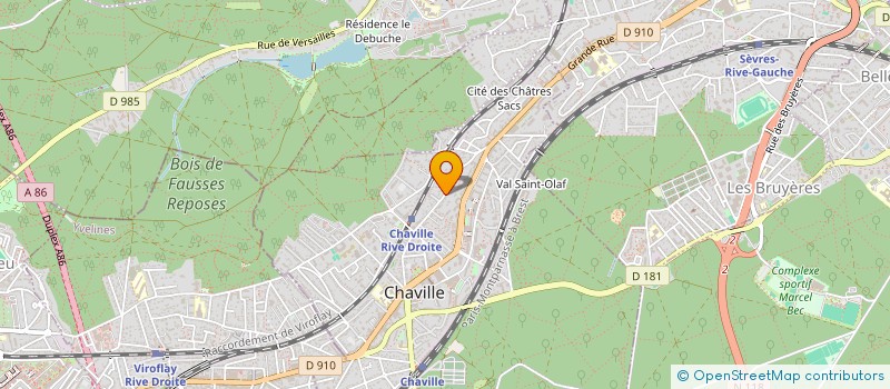 localisation de l'entreprise SCI DE BEAUREGARD LE BIOLLON à CHAVILLE