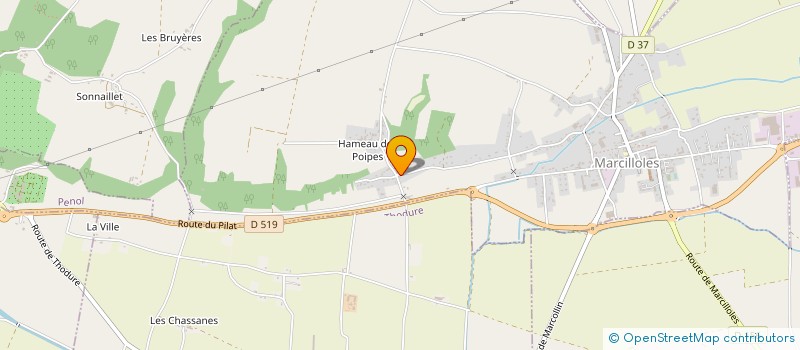 localisation de l'entreprise SCI DE BEAUREPAIRE N 2  MARCILLOLES