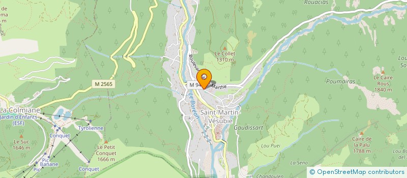 localisation de l'entreprise SCI DE BEAURETOUR  SAINT-MARTIN-VESUBIE