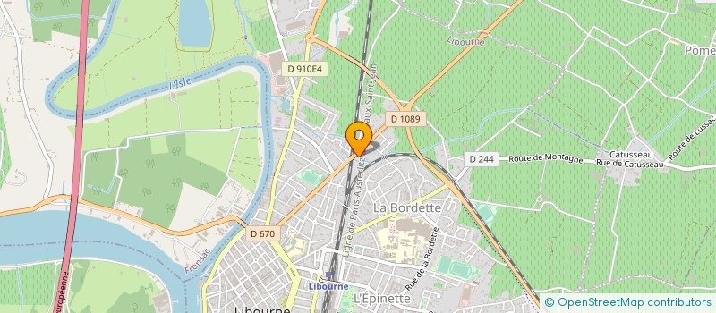 localisation de l'entreprise SCI DE BEAUSEJOUR  LIBOURNE