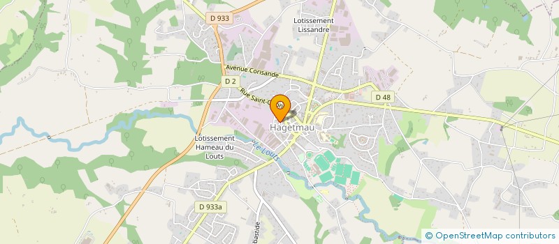 localisation de l'entreprise SCI DE BEAUSEJOUR  HAGETMAU