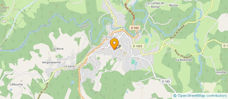 localisation de l'entreprise SCI DE BEAUSEJOUR  TREIGNAC