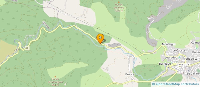 localisation de l'entreprise SCI DE BEL AIR  LACAUNE