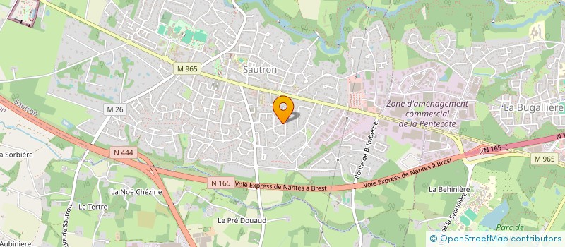 localisation de l'entreprise SCI DE BEL AIR à SAUTRON