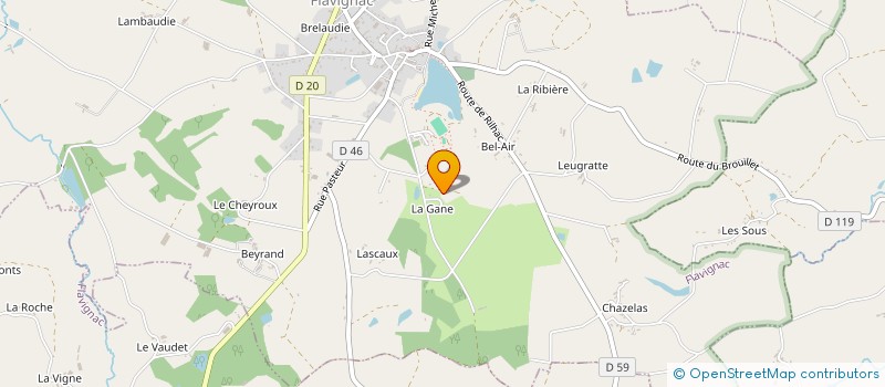 localisation de l'entreprise SCI DE BEL AIR  FLAVIGNAC