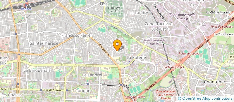 localisation de l'entreprise SCI DE BEL AIR  RENNES