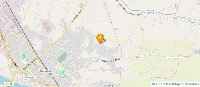 localisation de l'entreprise SCI DE BEL AIR  TONNEINS