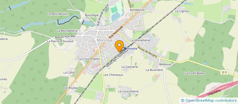 localisation de l'entreprise SCI DE BEL AIR  MONNAIE